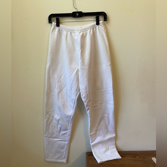 Hanes StayClean White Sweatpants - Picture 1 of 4